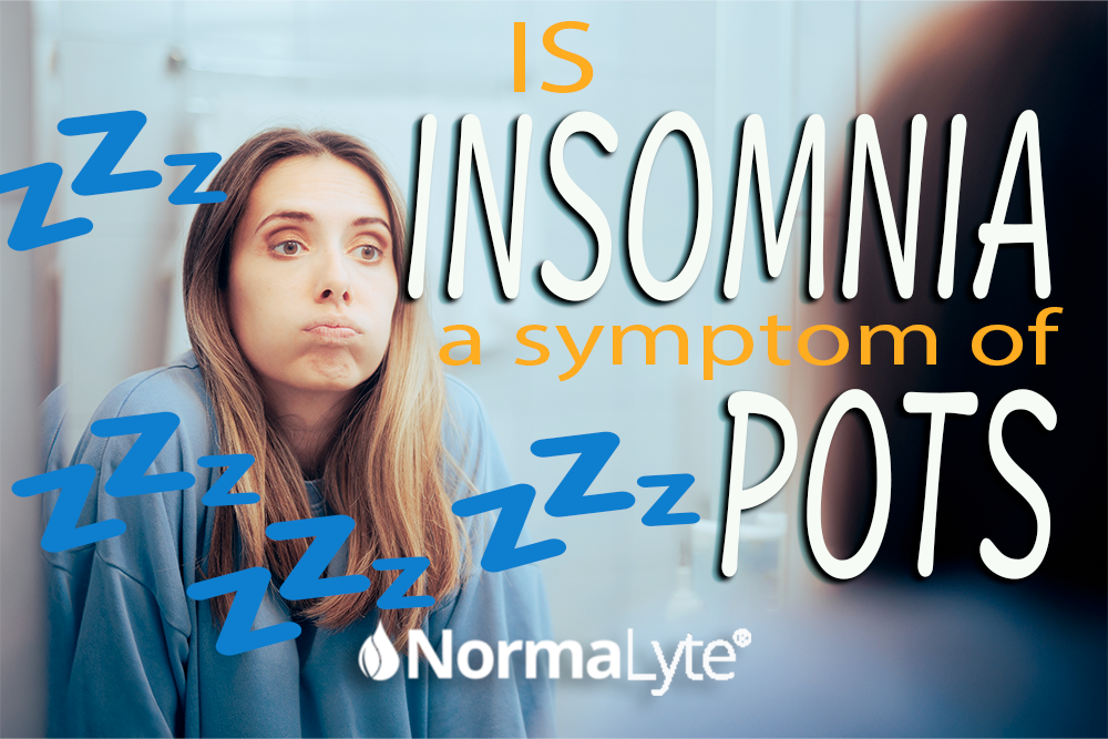 Is Insomnia a symptom of POTS, a tired woman gazes into a mirror | NormaLyte ORS Electrolyte for Chronic Illness