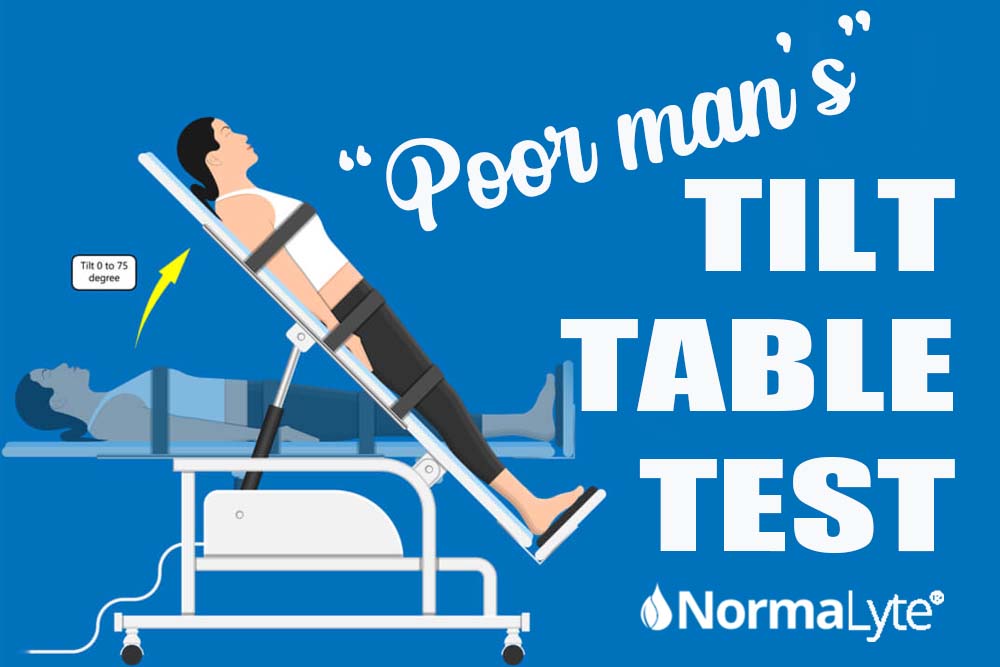 Poor Man's Tilt Table Test | NormaLyte ORS Oral Rehydration Salt Electrolyte powder