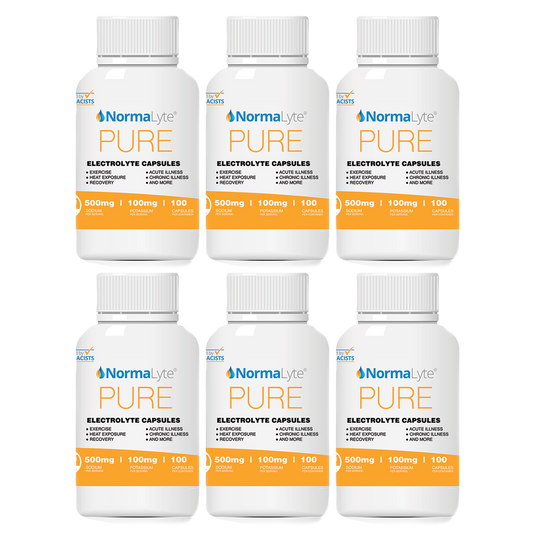 NormaLyte PURE Electrolyte Salt Capsules - 100 Count Bottle