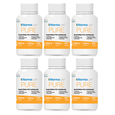 NormaLyte PURE Electrolyte Salt Capsules - 100 Count Bottles
