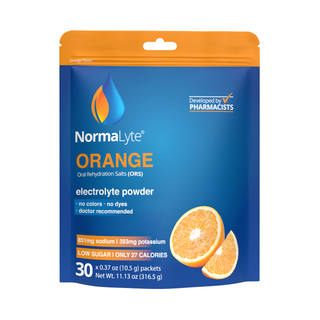 NormaLyte Orange Hydration Bag - 30 Sticks - FSA/HSA Eligible Item