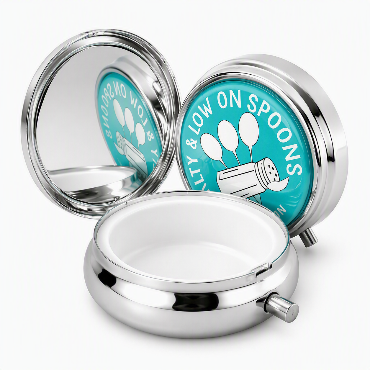 Salty & Low on Spoons Pill Tin