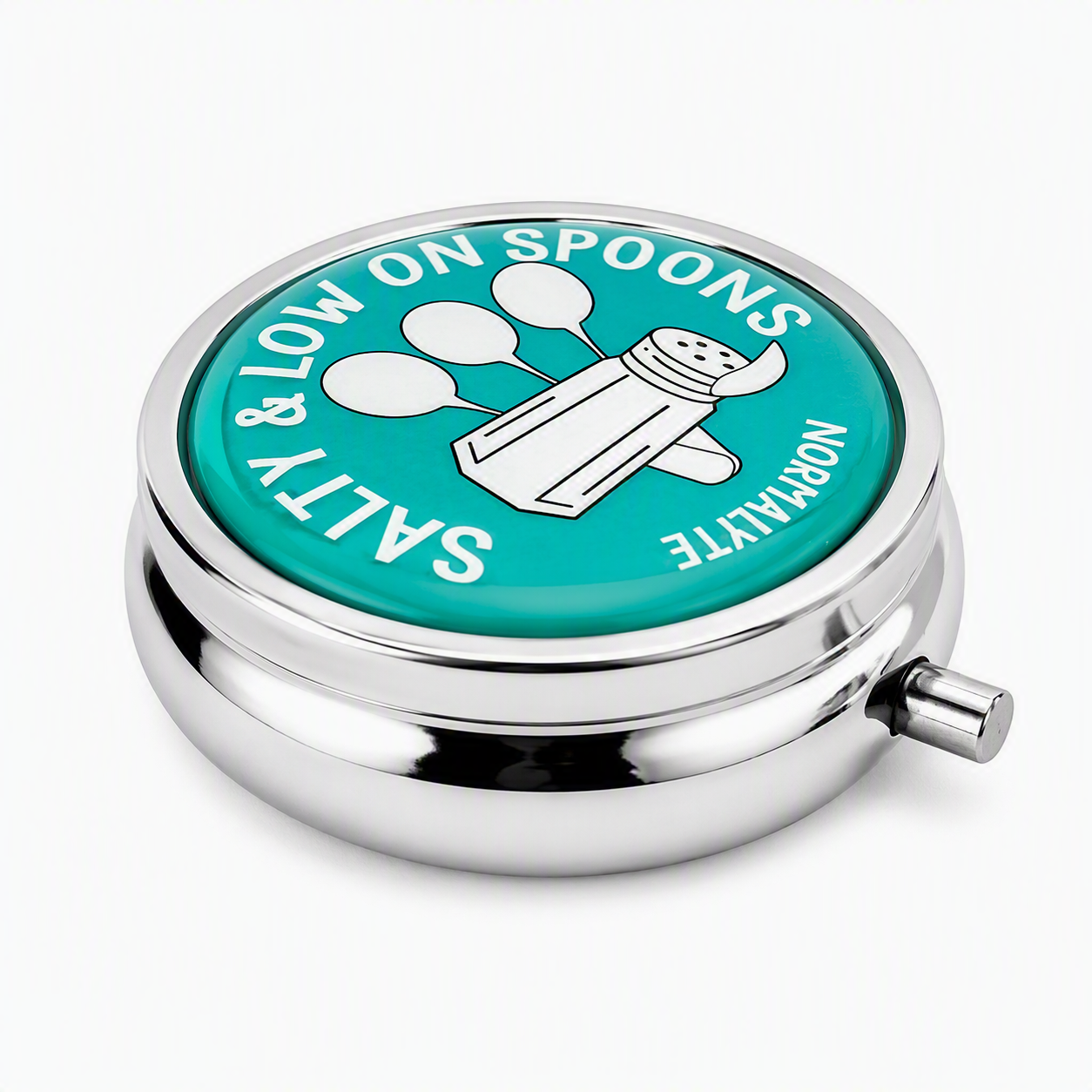 Salty & Low on Spoons Pill Tin