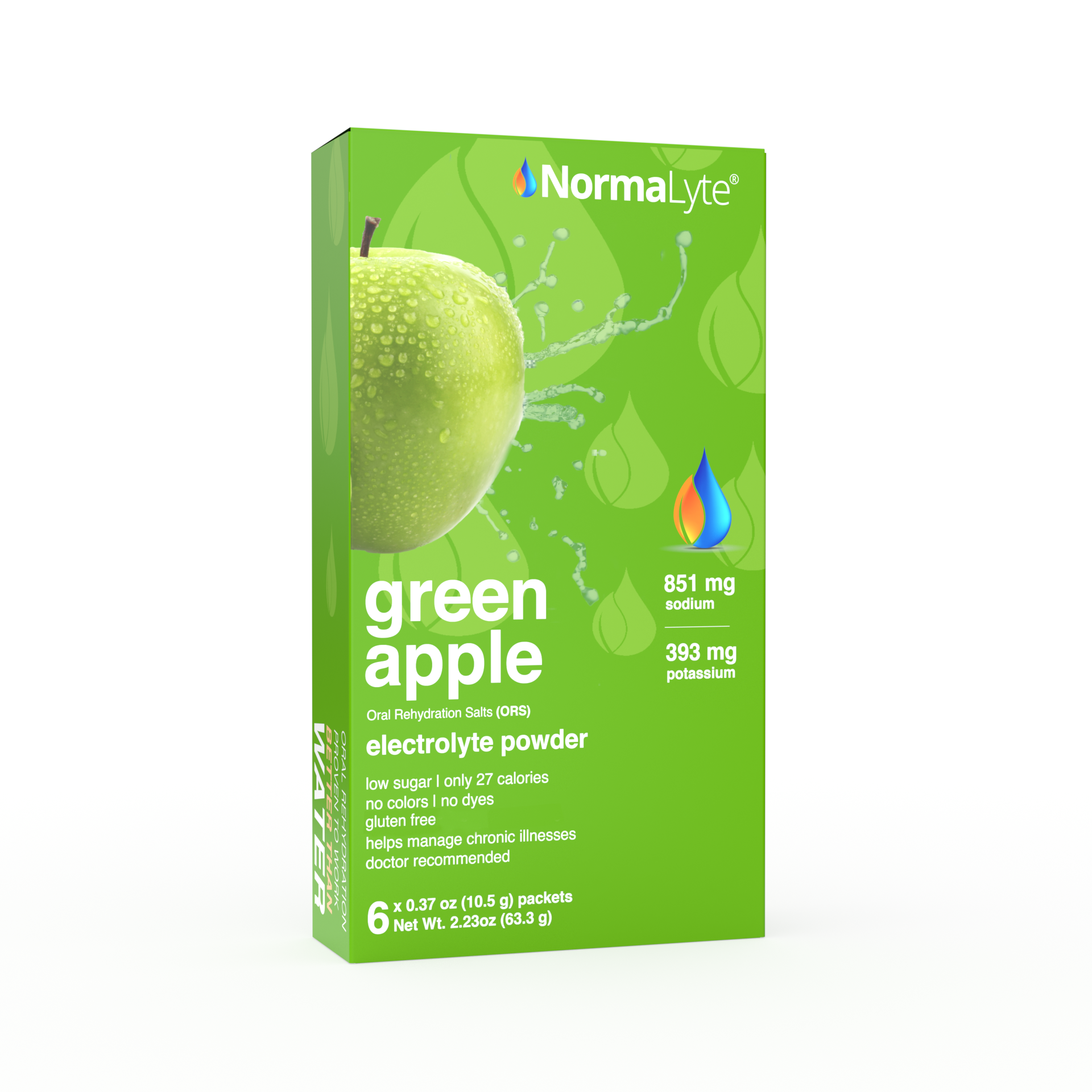 NormaLyte Apple  - 6 Stick Box -  FSA/HSA Eligible Item