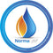 NormaLyte Logo of water drop and text that reads Pharmaceutical Grade Hydration
