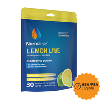 BOGO50% OFF & A FREE GIFT! - NormaLyte Lemon Lime Hydration Bag - 30 Sticks