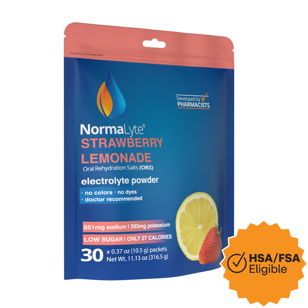 NormaLyte Strawberry Lemonade Hydration Bag - 30 Sticks
