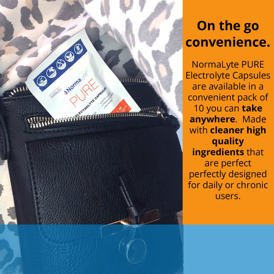 NormaLyte PURE Electrolyte Salt Capsules - 100 Count Bottle