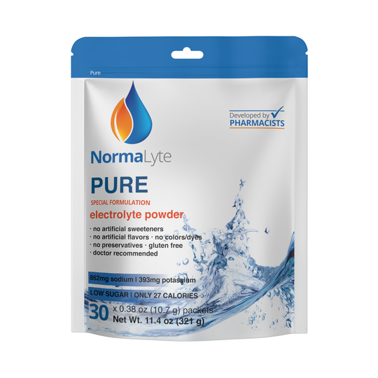 NormaLyte PURE Hydration Bag - 30 Sticks - FSA/HSA Eligible Item - No Artificial Sweeteners!