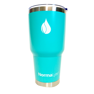 NormaLyte Tumbler - Stainless Steel and Vacuum Insulated w/ Two Metal Straws Included