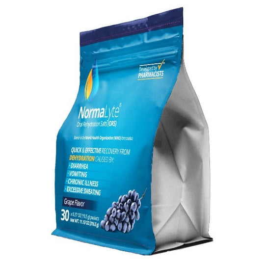 NormaLyte Grape (Oral Rehydration Salts) - Electrolytes, NormaLyte Pack, best drinks for pots patients, supplements for pots syndrome, electrolyte supplement drink mix for pots, normalyte, normalyte drink mix, grape normalyte, supplements for dysautonomia, electrolyte supplement drink mix for dysautonomia