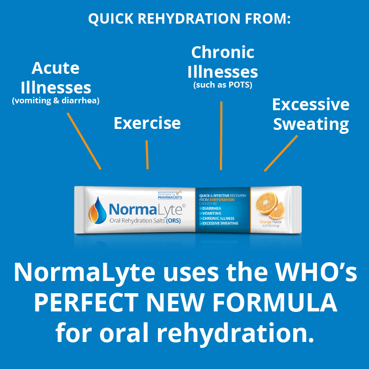 NormaLyte Orange (Oral Rehydration Salts) - Electrolytes, NormaLyte Pack, best drinks for pots patients, supplements for pots syndrome, electrolyte supplement drink mix for pots, normalyte, normalyte drink mix, orange normalyte, supplements for dysautonomia, electrolyte supplement drink mix for dysautonomia